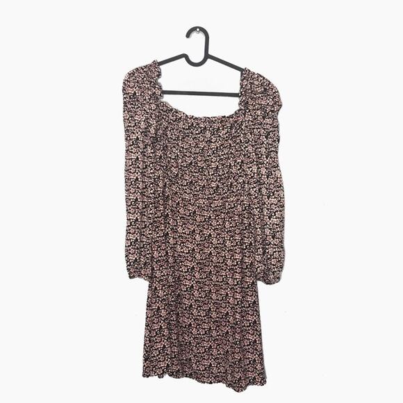 MAJE Floral Puff Sleeve Square Neck Mini Dress 1 - Picture 2 of 11